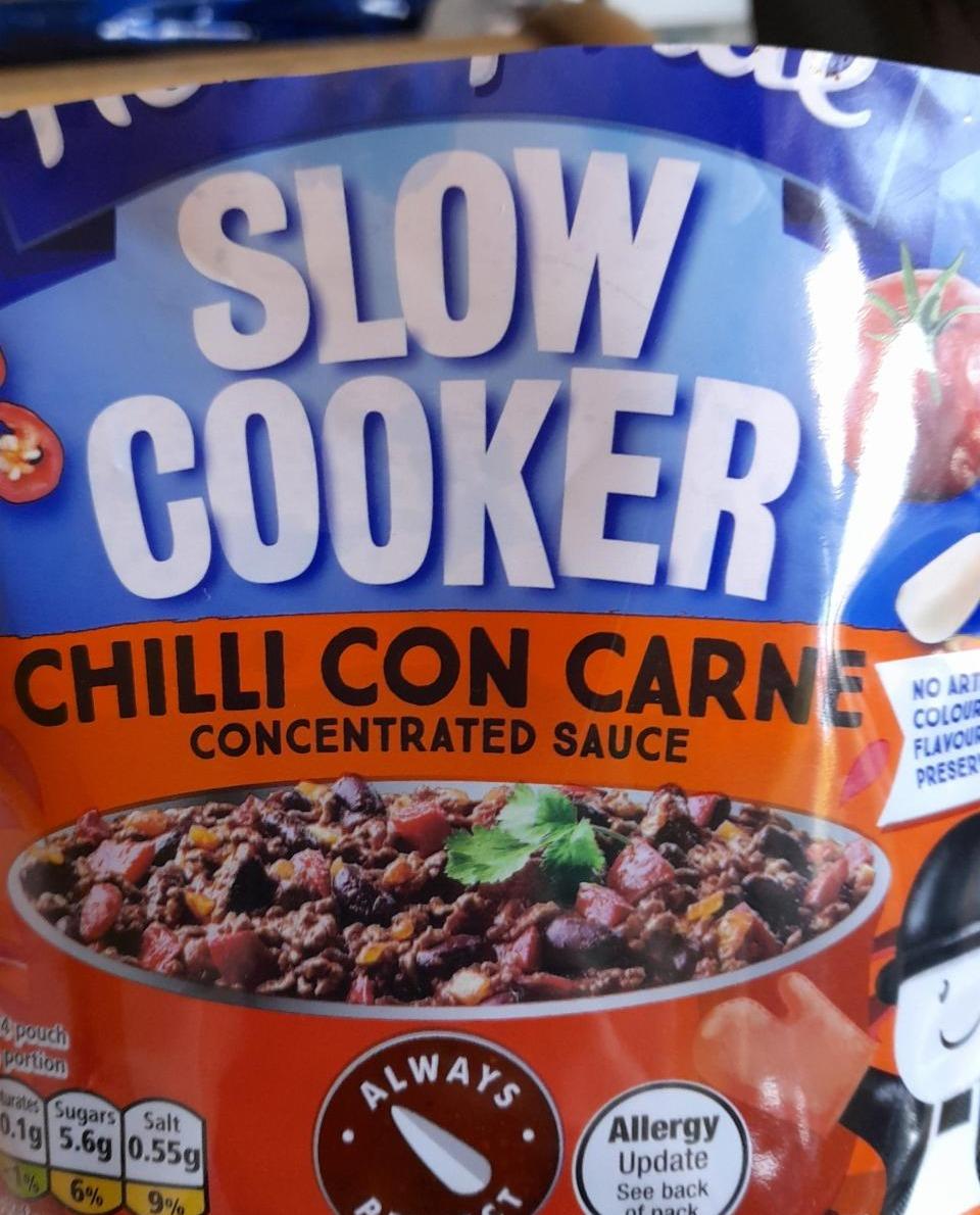 Fotografie - Slow Cooker Chilli Con Carne Concentrated Sauce Homepride