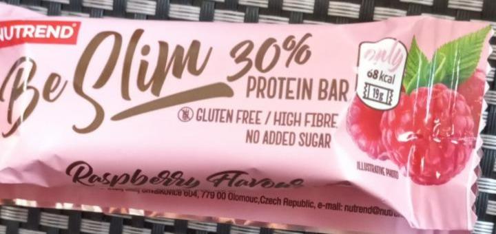Fotografie - Be slim 30% protein bar raspberry flavour Nutrend