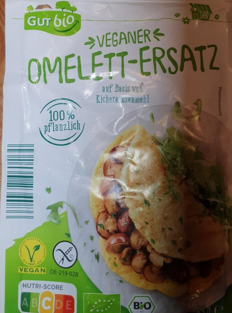 Fotografie - Veganer Omelett-Ersatz auf Basis von Kichererbsenmehl GutBio