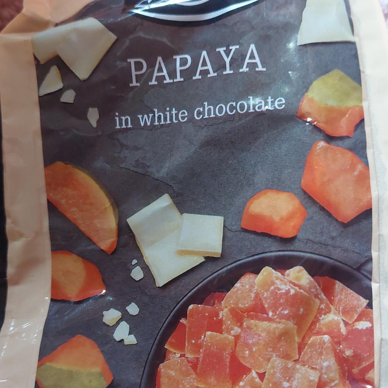 Fotografie - Papaya in white chocolate Lidl