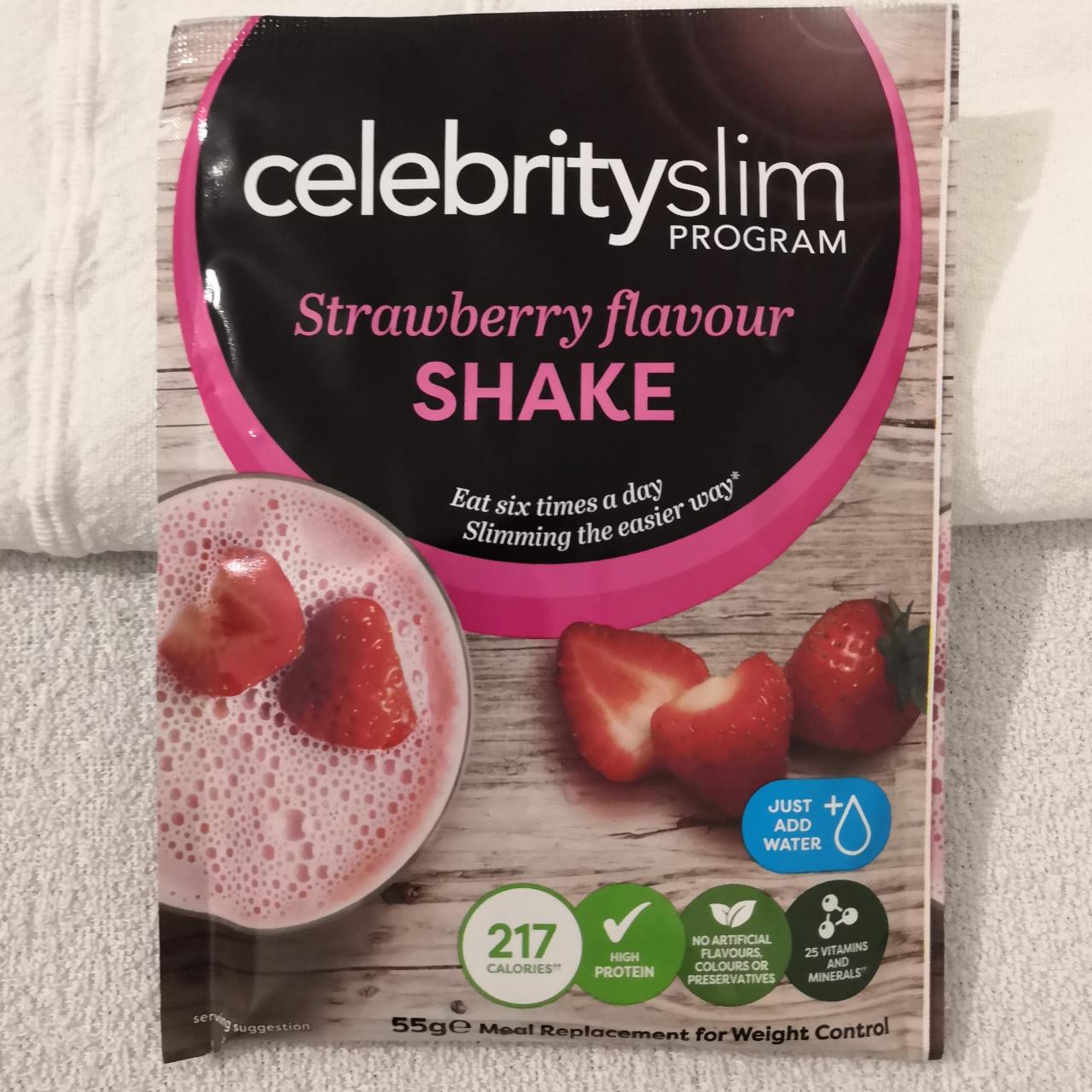 Fotografie - SHAKE Strawberry flavour Celebrity slim
