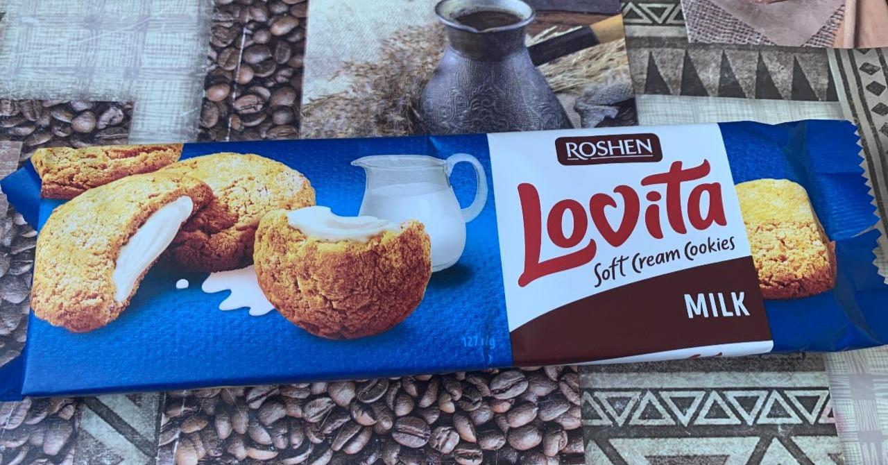 Fotografie - Lovita Soft Cream Cookies choco Roshen