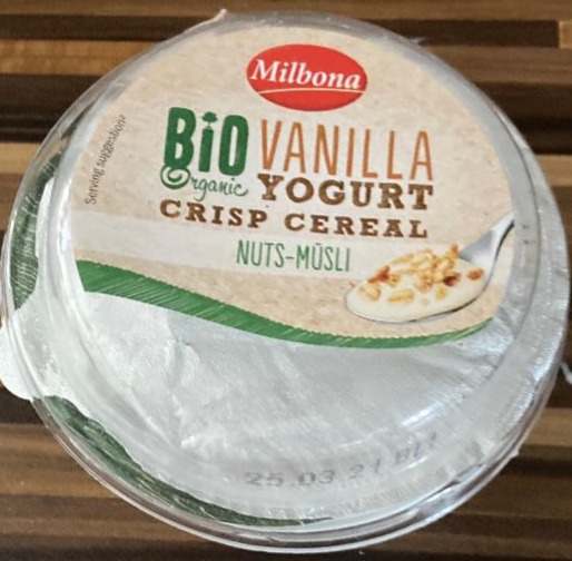 Fotografie - Bio Organic Vanilla Yogurt crisp cereal Nuts-Müsli Milbona