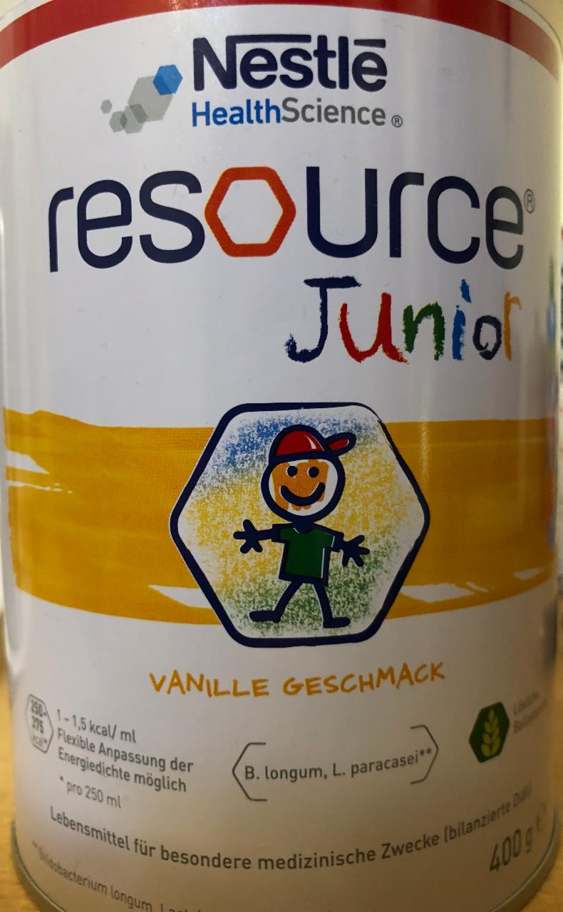 Fotografie - Resource Junior Vanille Geschmack Nestlé Health Science