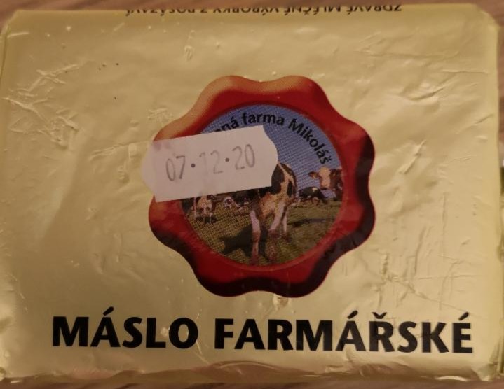 Fotografie - Máslo farmářské 85% Rodinná farma Mikoláš Krhanice