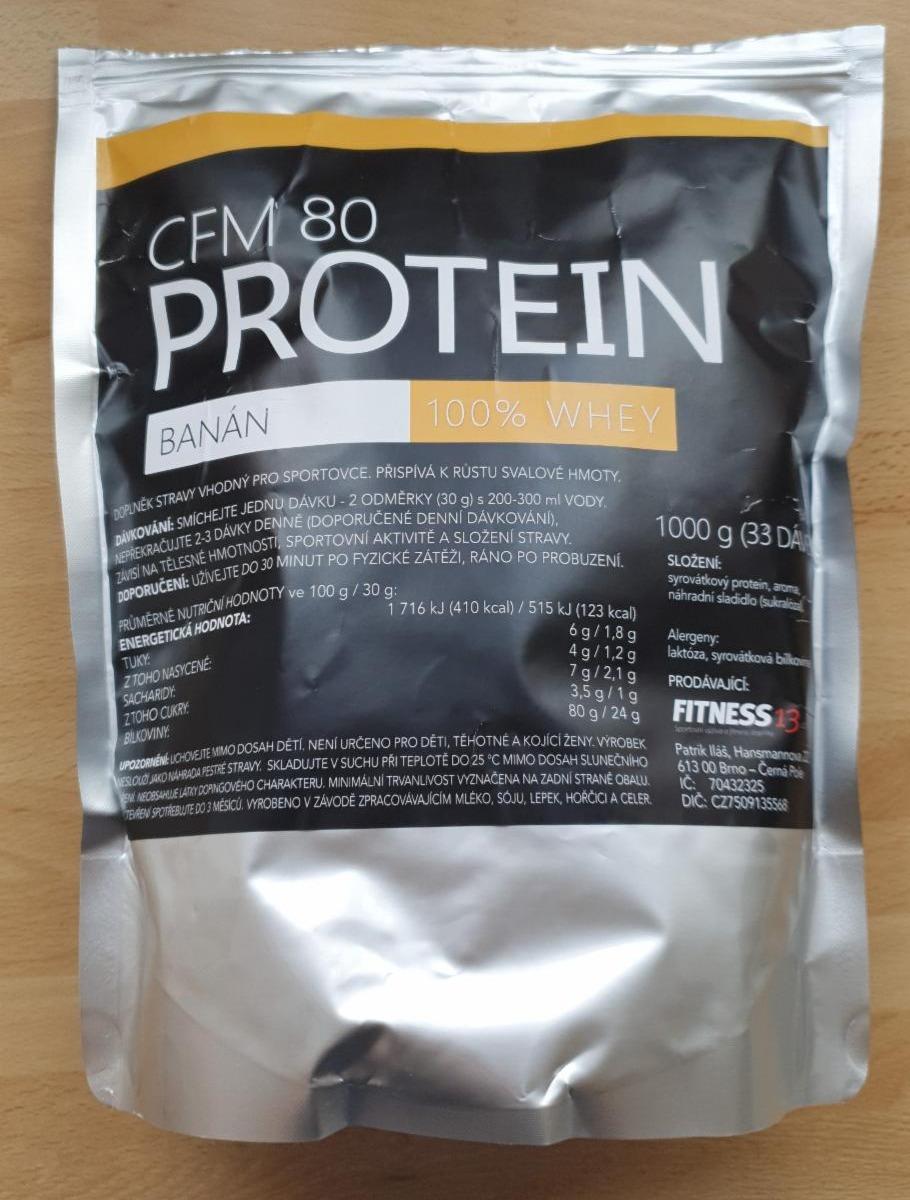 Fotografie - CFM 80 Protein Banán 100% Whey Fitness13