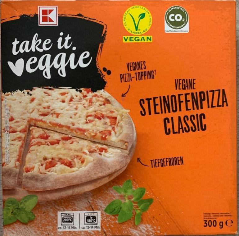 Fotografie - Vegane Steinofenpizza classic K-take it veggie
