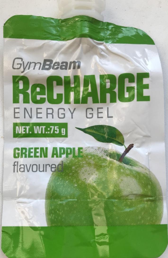 Fotografie - ReCharge Energy Gel Green Apple Gymbeam