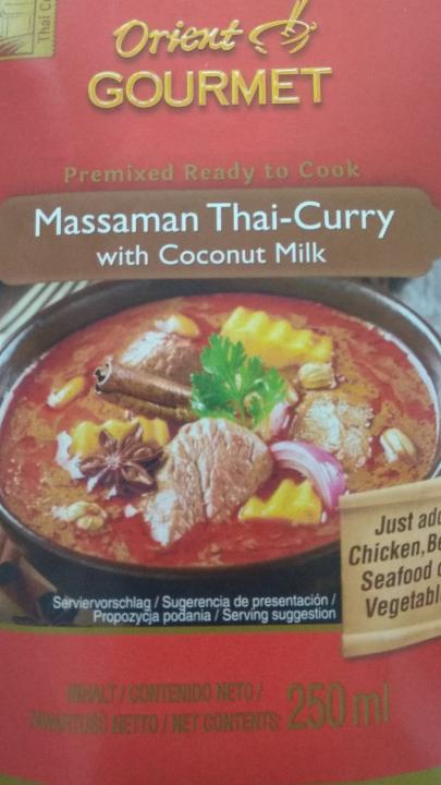 Fotografie - Massaman thai-curry with coconut milk Orient gourmet