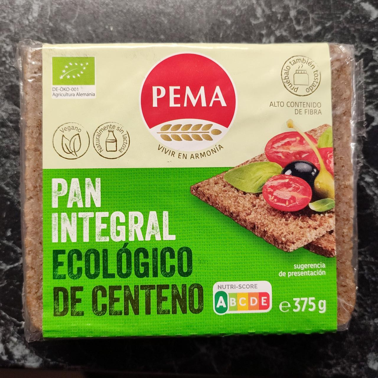 Fotografie - Pan integral ecológico de centeno Pema