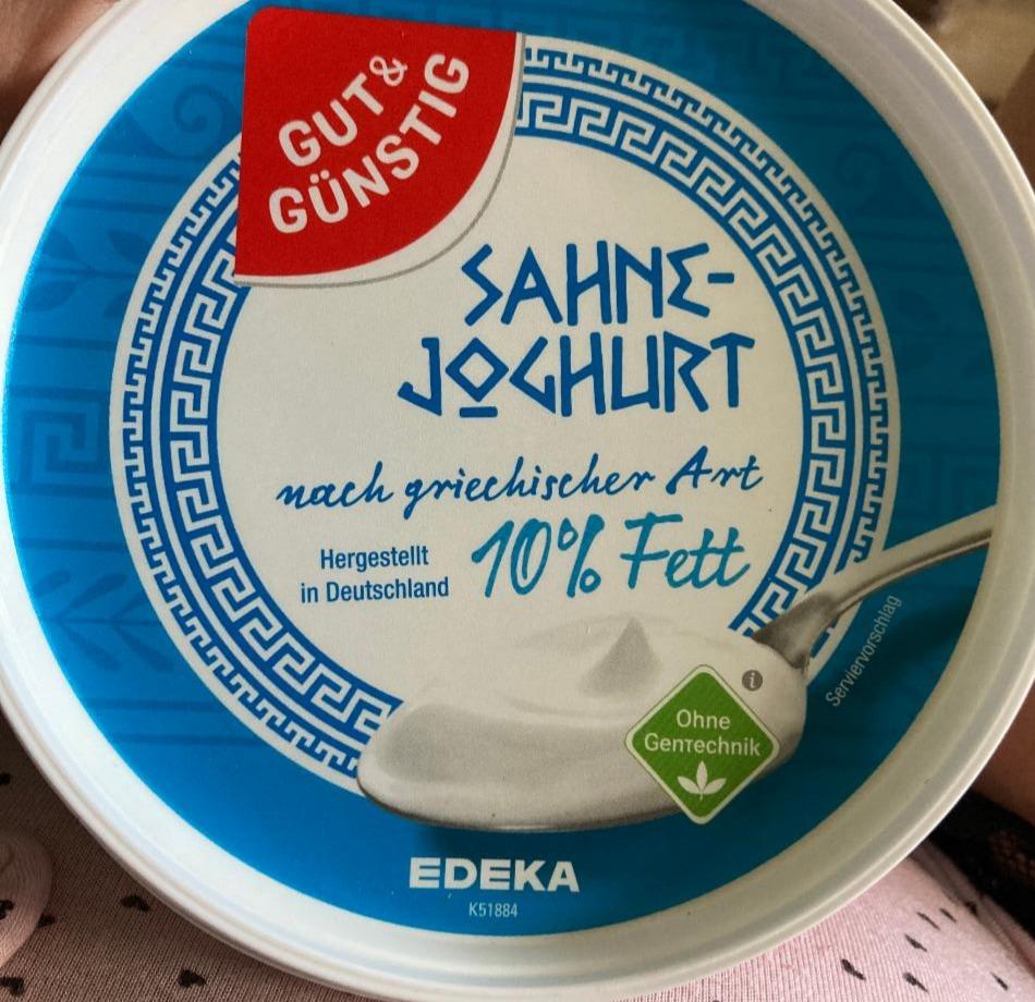 Fotografie - jogurt 10% tuku Gut&Günstig