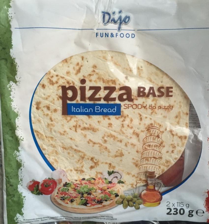 Fotografie - Pizza base italian bread spody do pizzy Dijo