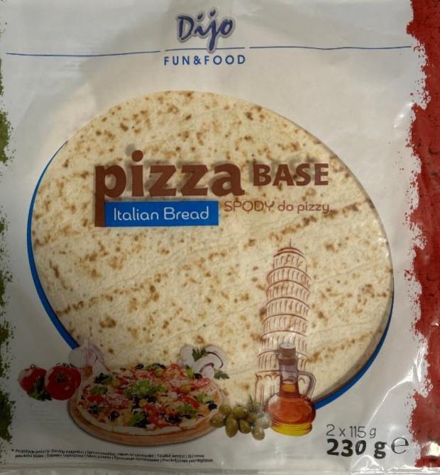 Fotografie - Pizza base italian bread spody do pizzy Dijo