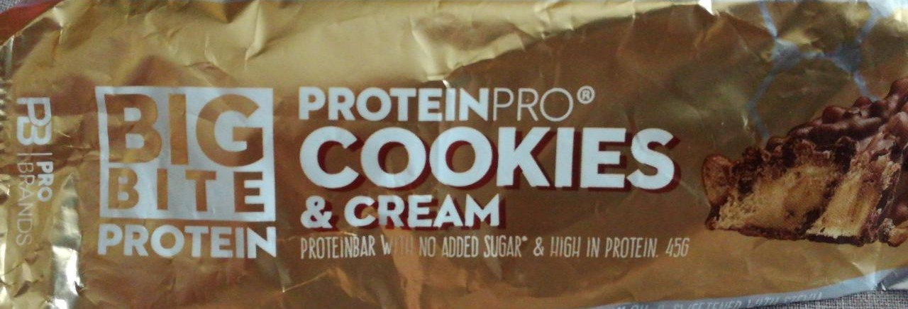 Fotografie - Protein Big Bite cookies & cream Pro!brands