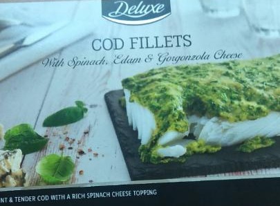 Fotografie - Cod fillets with spinach, edam and gorgonzola cheese