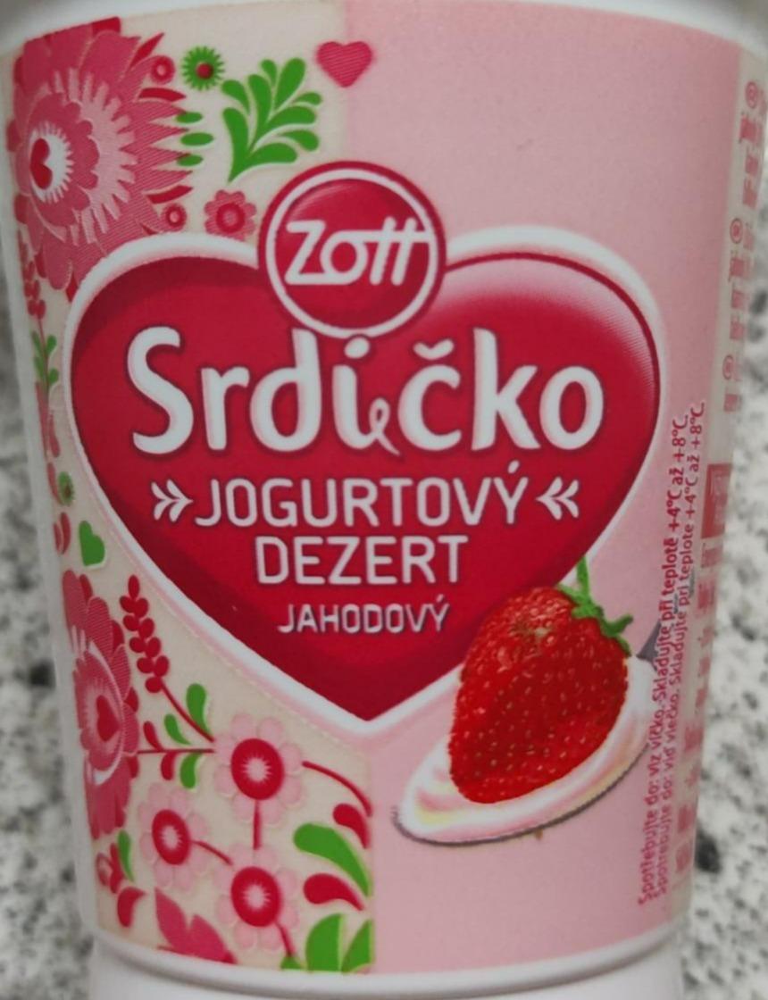 Fotografie - Srdíčko jogurtový dezert jahodový Zott