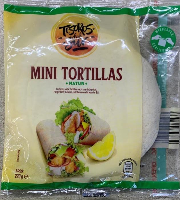 Fotografie - Mini tortillas natur Tesoros del sur