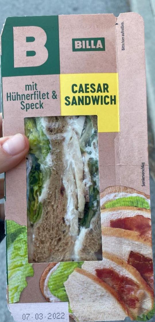 Fotografie - Caesar Sandwich mit Hühnerfilet & Speck Billa