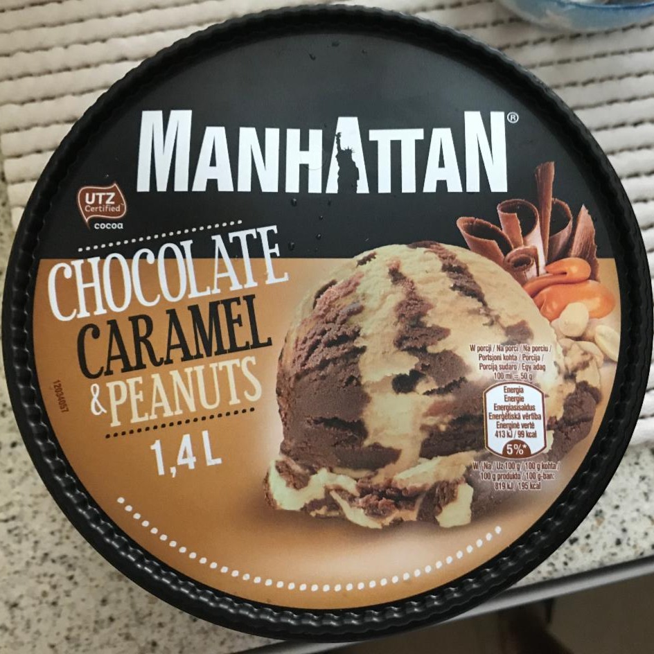 Fotografie - Manhattan Chocolate Caramel & Peanuts Ice Cream