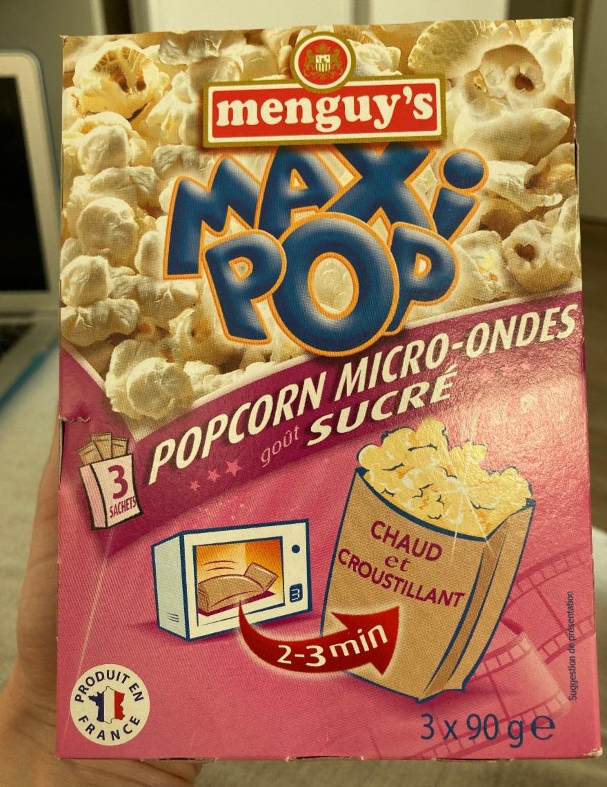 Fotografie - Maxi Pop Popcorn micro-ondes sucré Menguy's