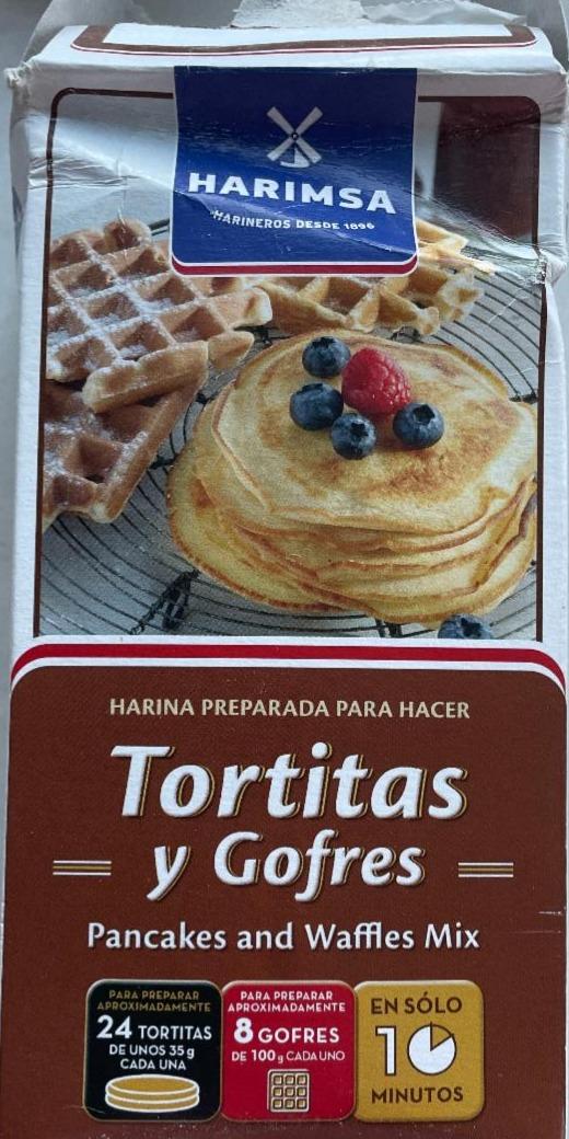 Fotografie - tortitas y gofres pancakes and waffles mix Harimsa