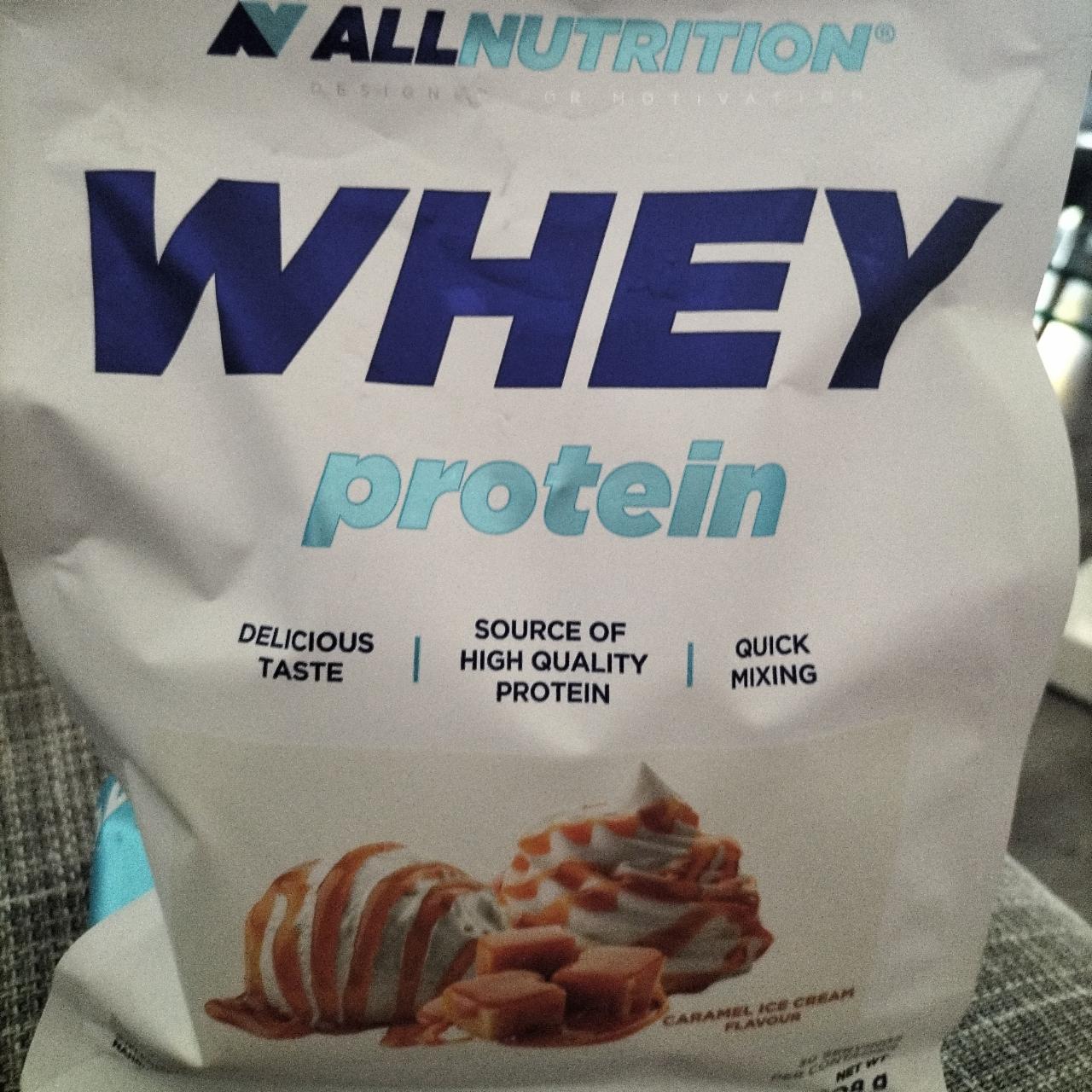 Fotografie - Whey protein Caramel Ice Cream Allnutrition