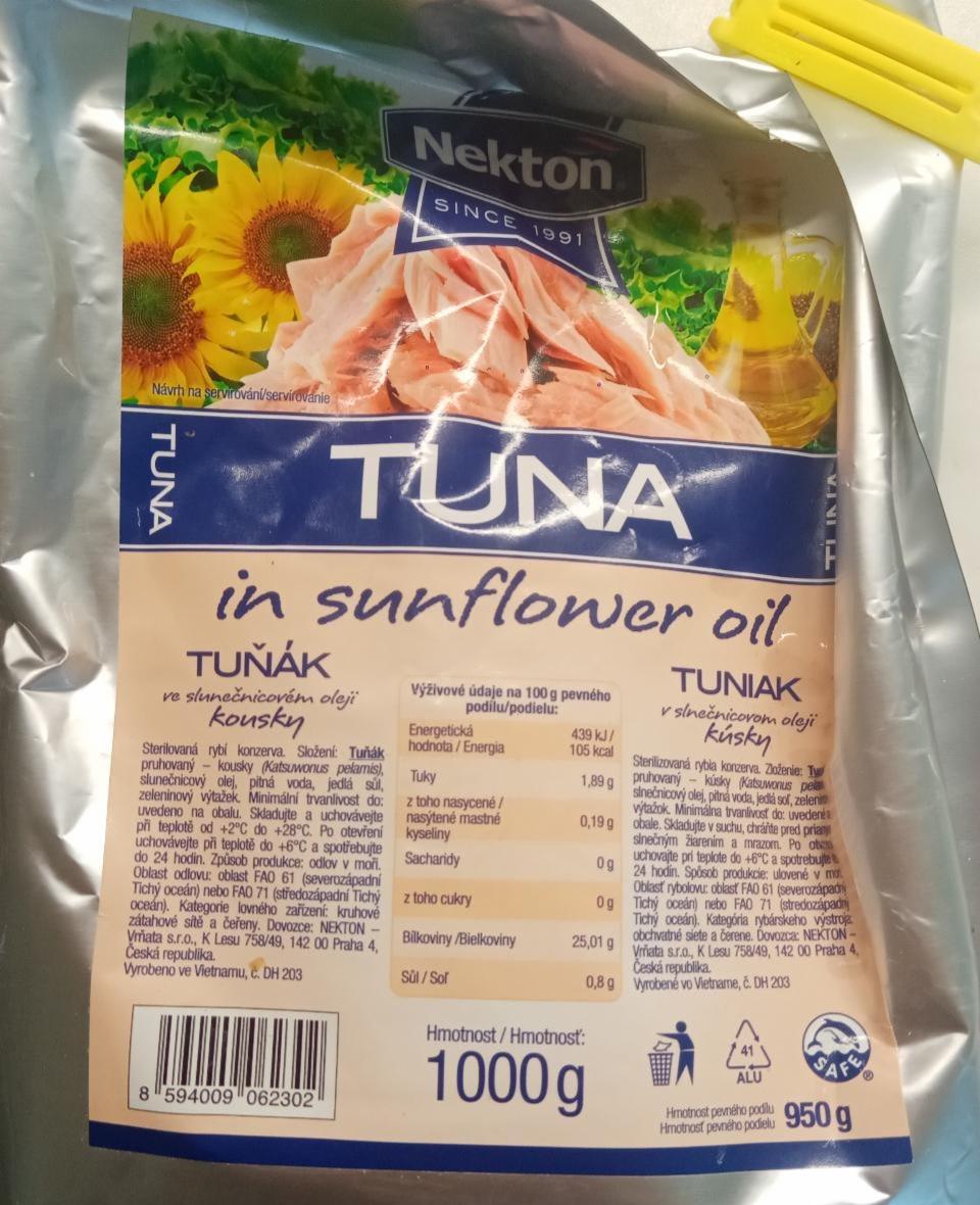 Fotografie - Tuna in sunflower oil Nekton