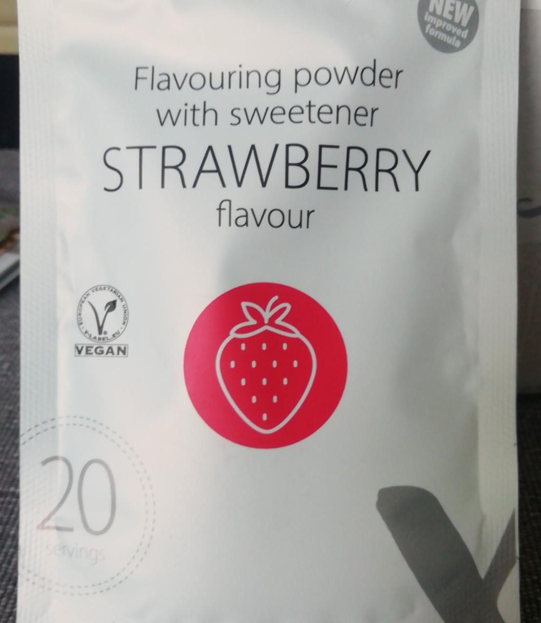 Fotografie - Flavouring powder with sweetener strawberry flavour KetoMix