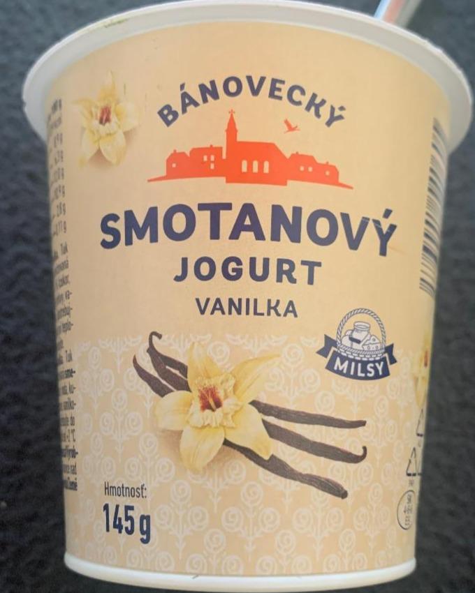 Fotografie - Bánovecký smotanový jogurt Vanilka Milsy
