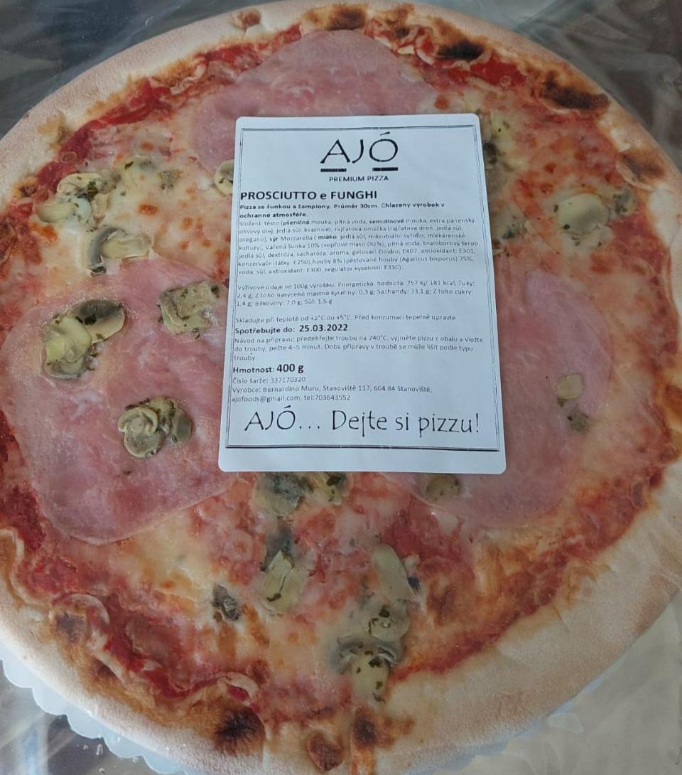 Fotografie - Premium pizza Prosciutto e Funghi AJÓ