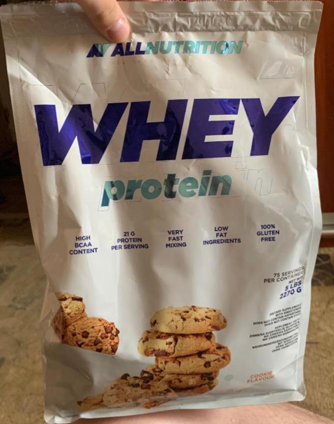 Fotografie - Whey protein cookie flavour Allnutrition