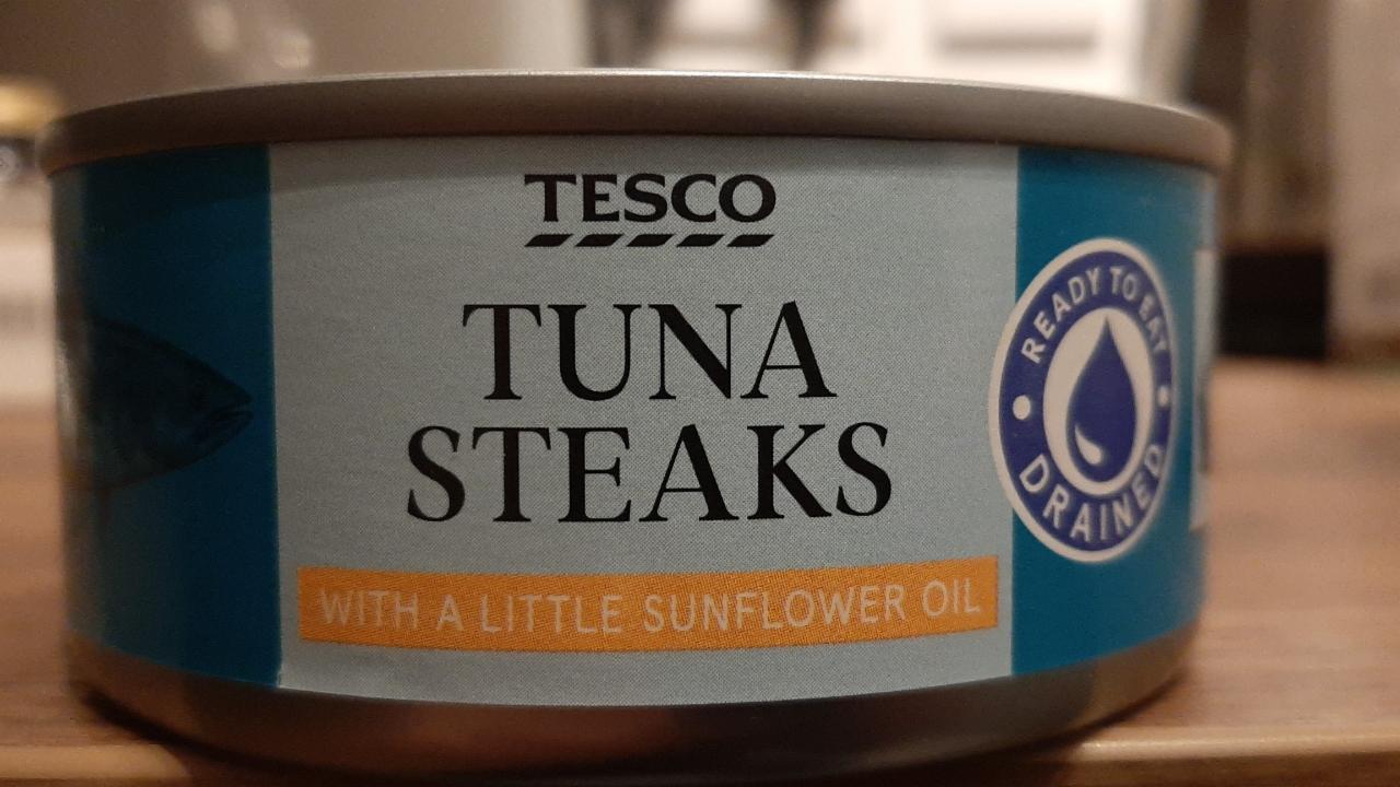 Fotografie - Tesco Skipjack Tuna Steaks with a little sunflower oil