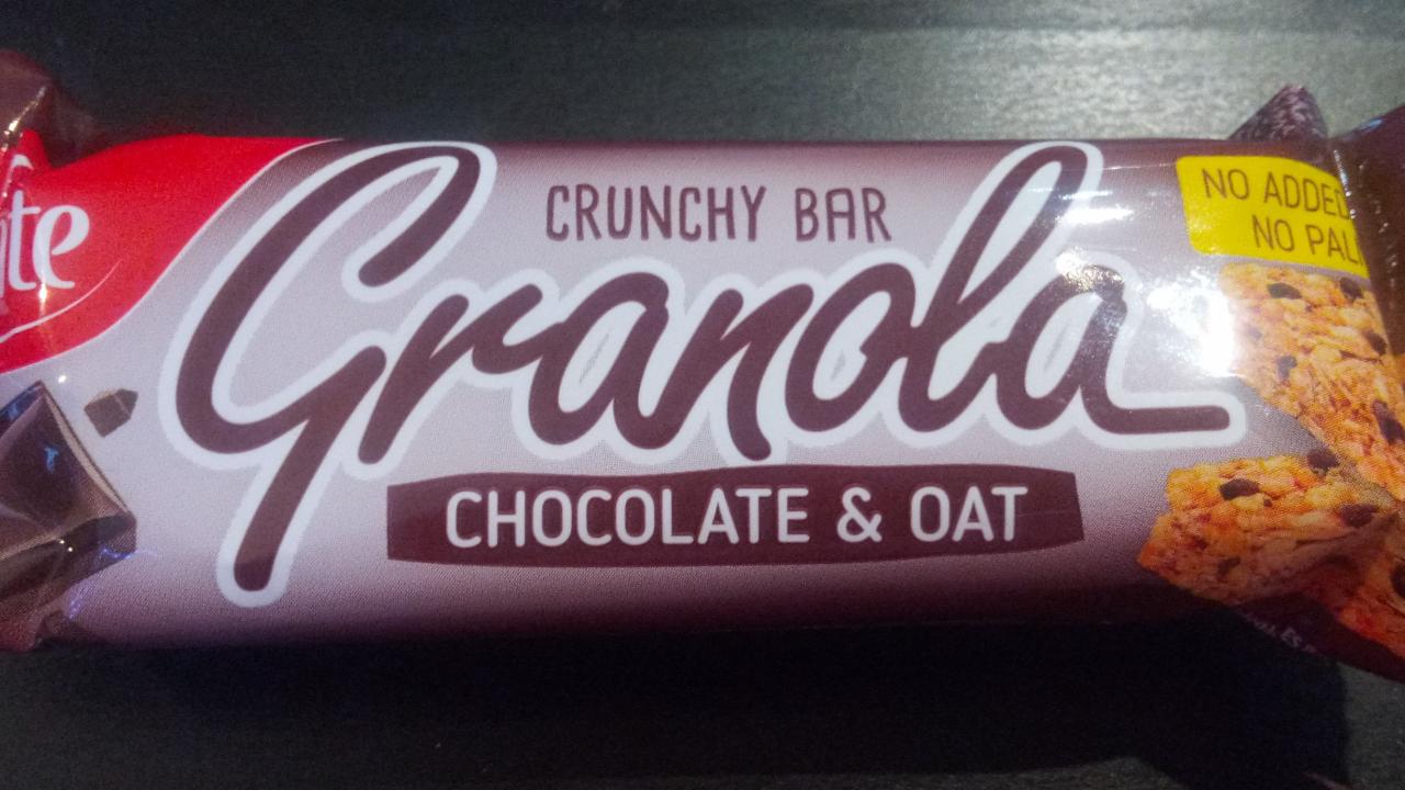 Fotografie - Granola crunchy bar chocolate& oat