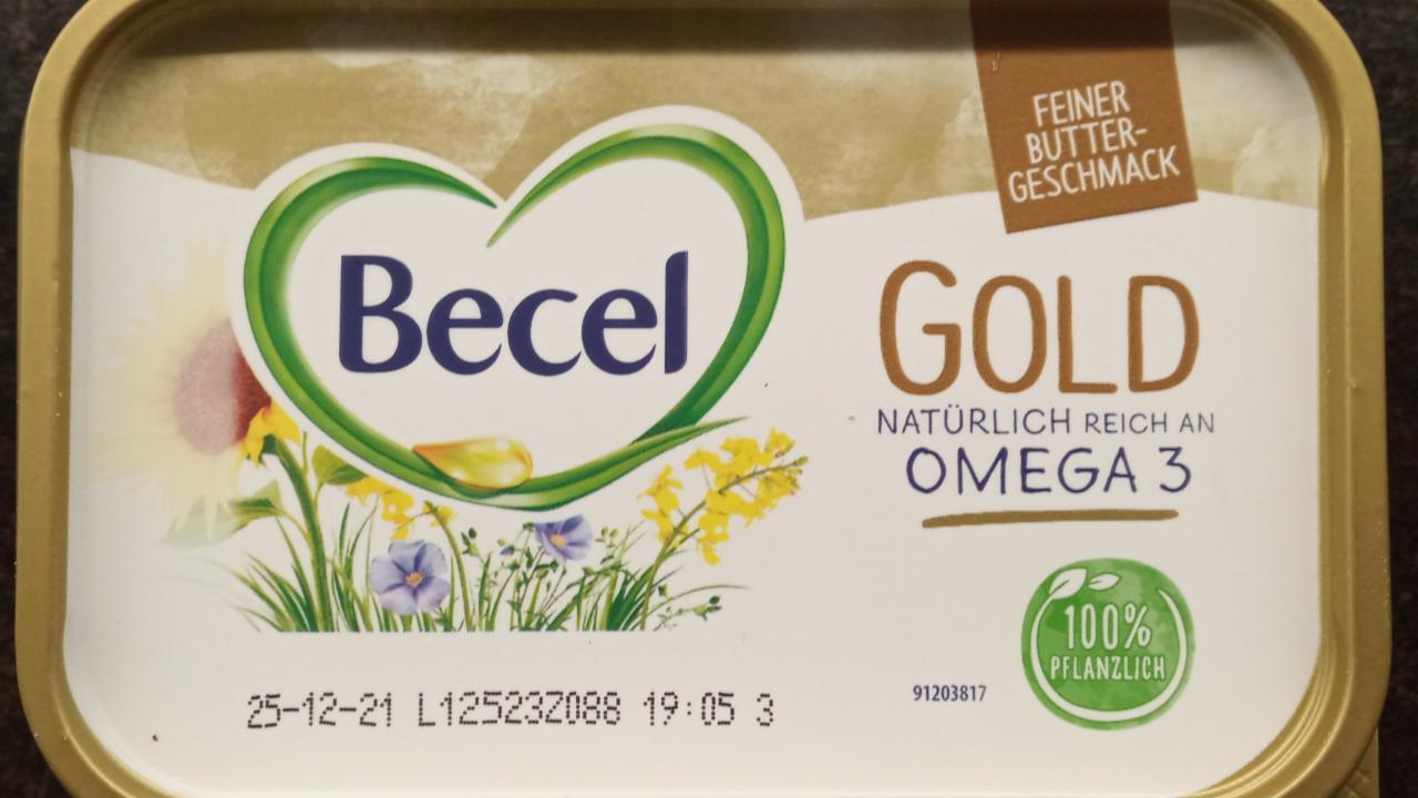Fotografie - Gold Natürlich Reich an Omega 3 Becel