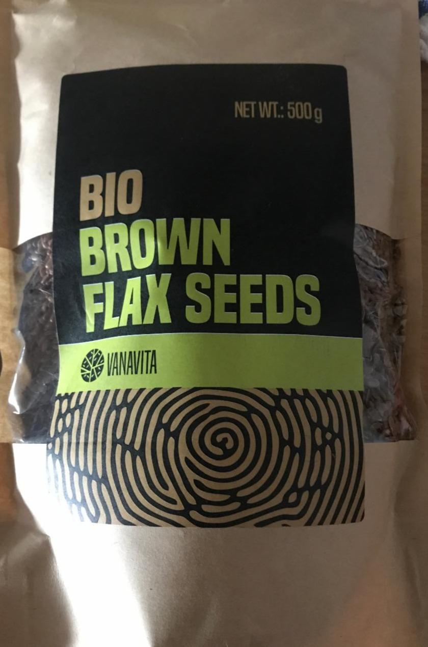 Fotografie - Bio Brown Flax Seeds VanaVita