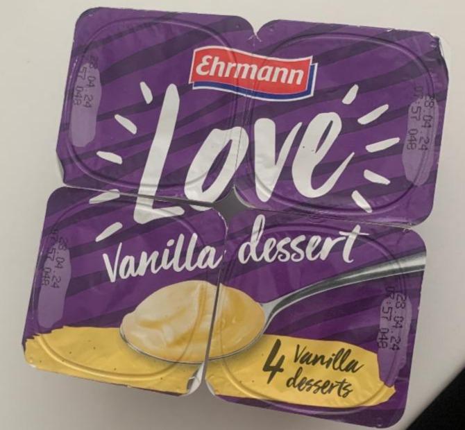 Fotografie - Love Vanilla Dessert Ehrmann