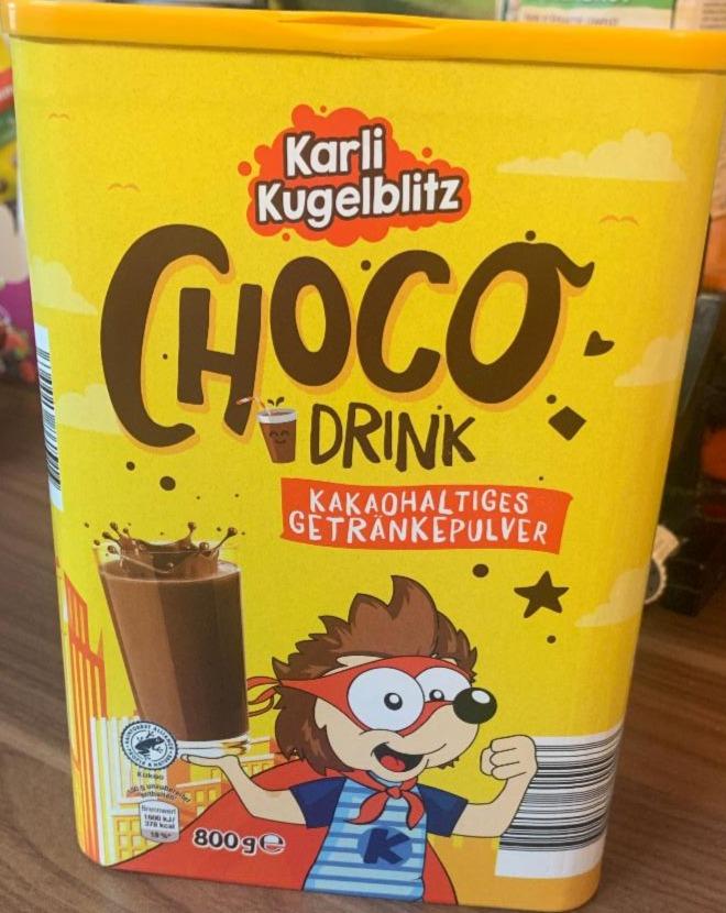 Fotografie - Choco Drink Kakaohaltiges Getränkepulver Karli Kugelblitz