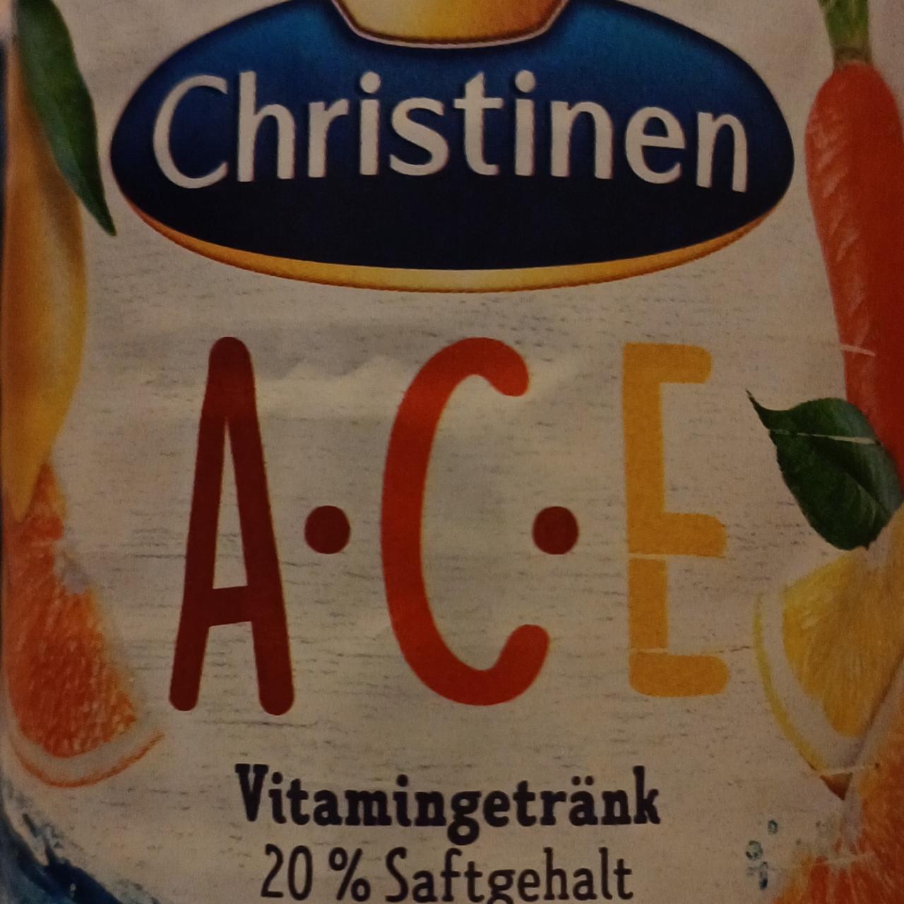 Fotografie - ACE Vitamingetränk 20 % Saftgehalt Christinen
