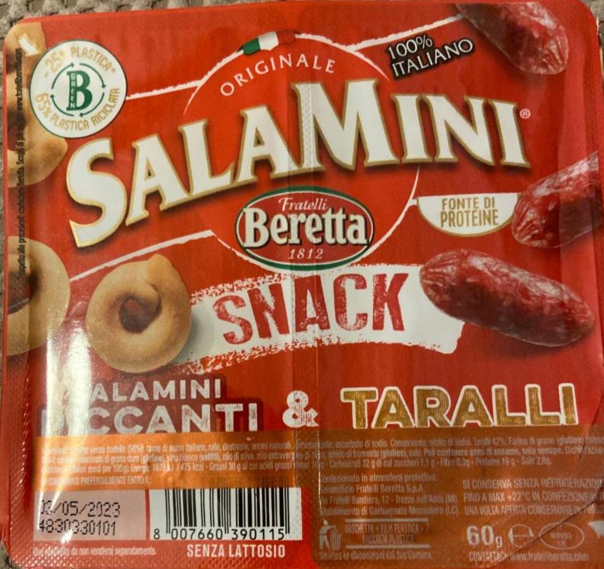 Fotografie - Snack spicy salamini & tarallu Beretta
