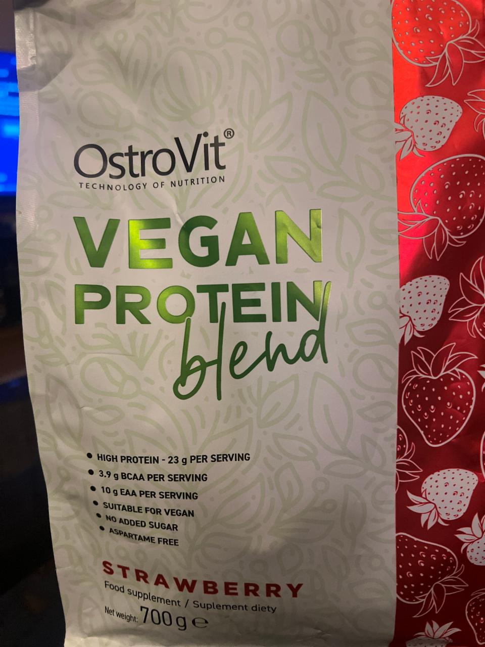 Fotografie - Vegan Protein blend Strawberry OstroVit