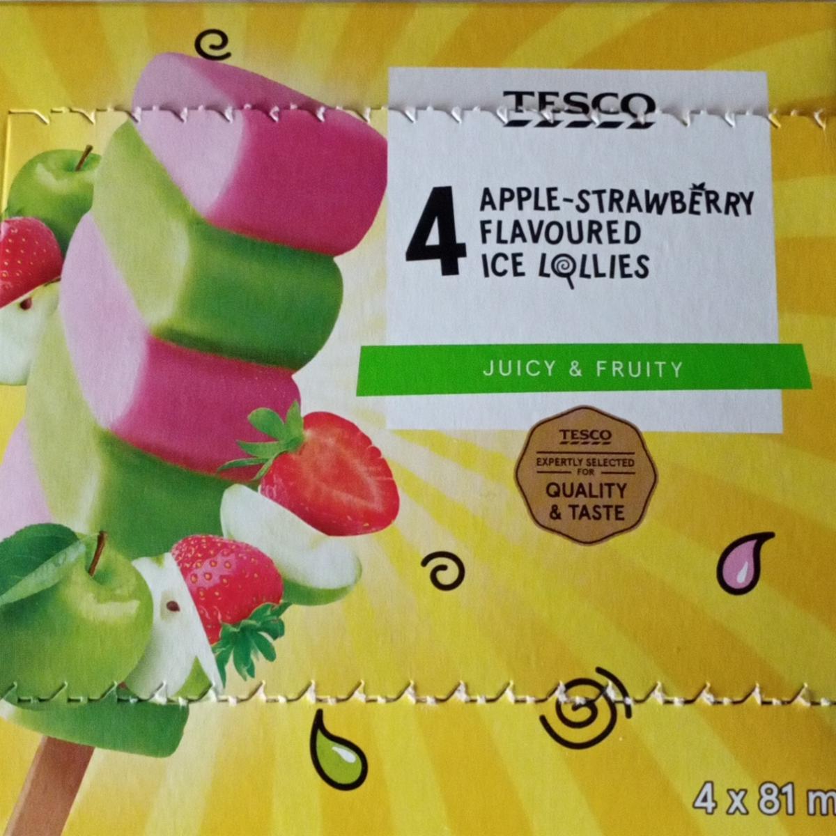 Fotografie - Apple-straeberry flavoured ICE lollies
