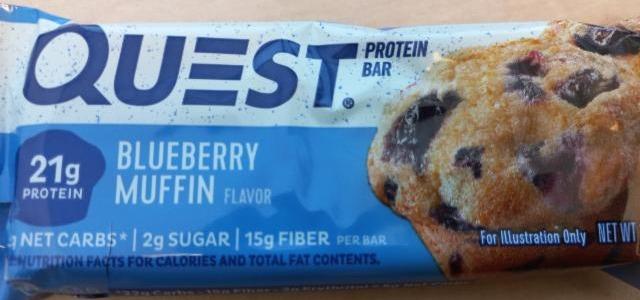 Fotografie - Blueberry muffin protein bar Quest