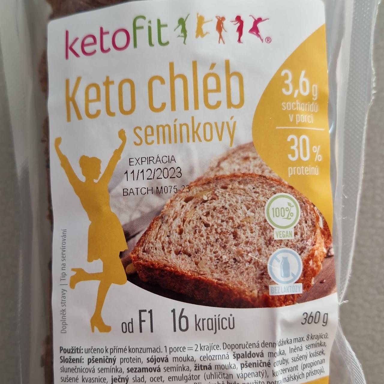 Fotografie - Keto chléb semínkový KetoFit