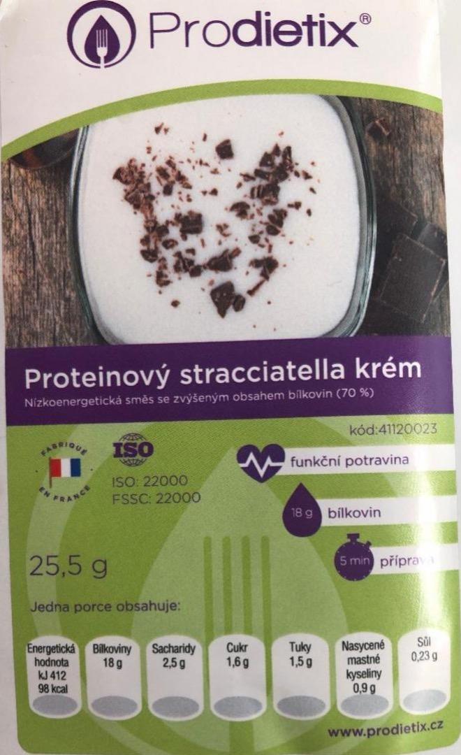 Fotografie - Proteinový straciatella krém 