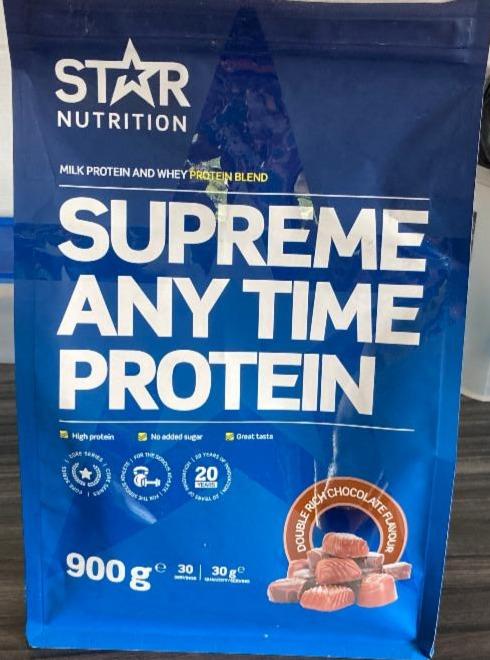 Fotografie - Supreme Any Time Protein Double Chocolate Star Nutrition