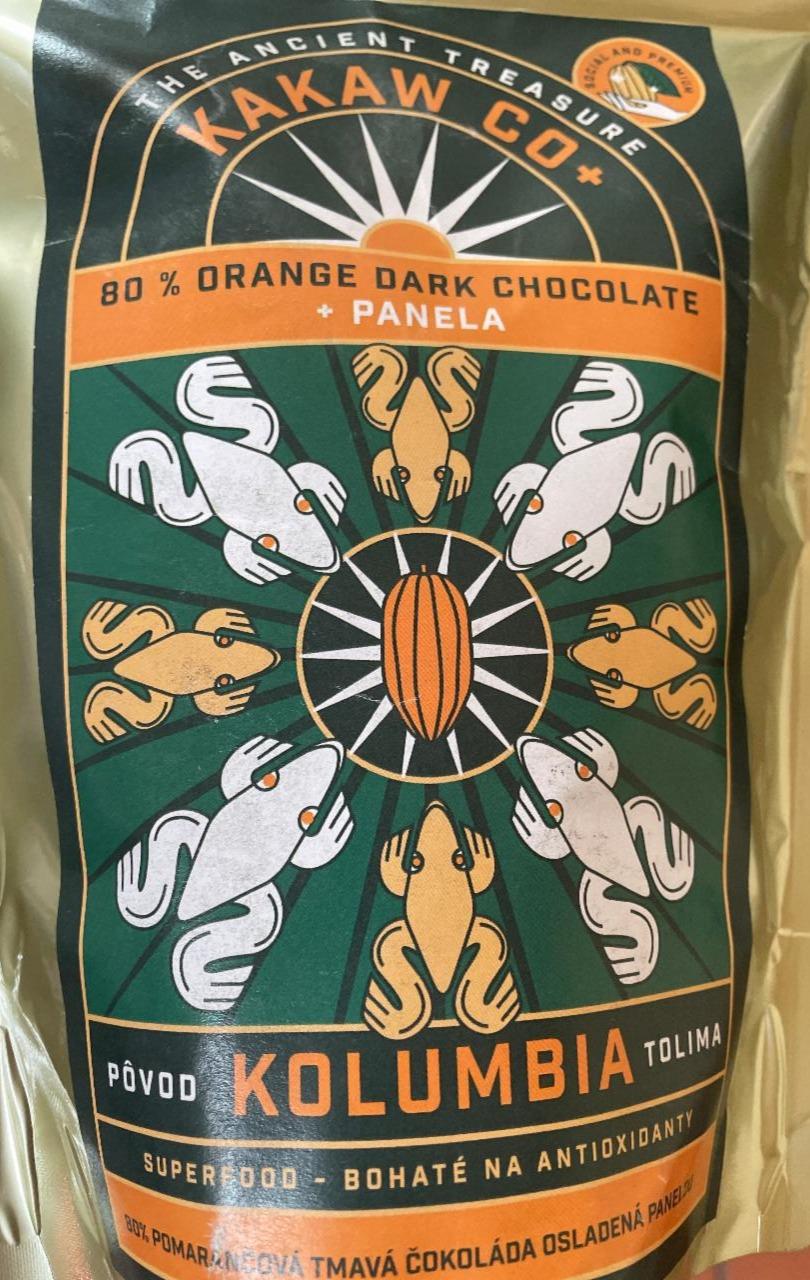 Fotografie - 80% pomerančová tmavá čokoláda + panela