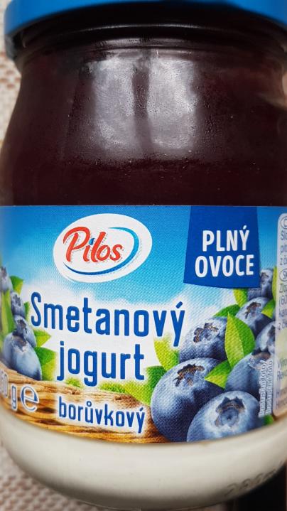 Fotografie - Smetanový jogurt borůvkový 6,5% plný ovoce Pilos