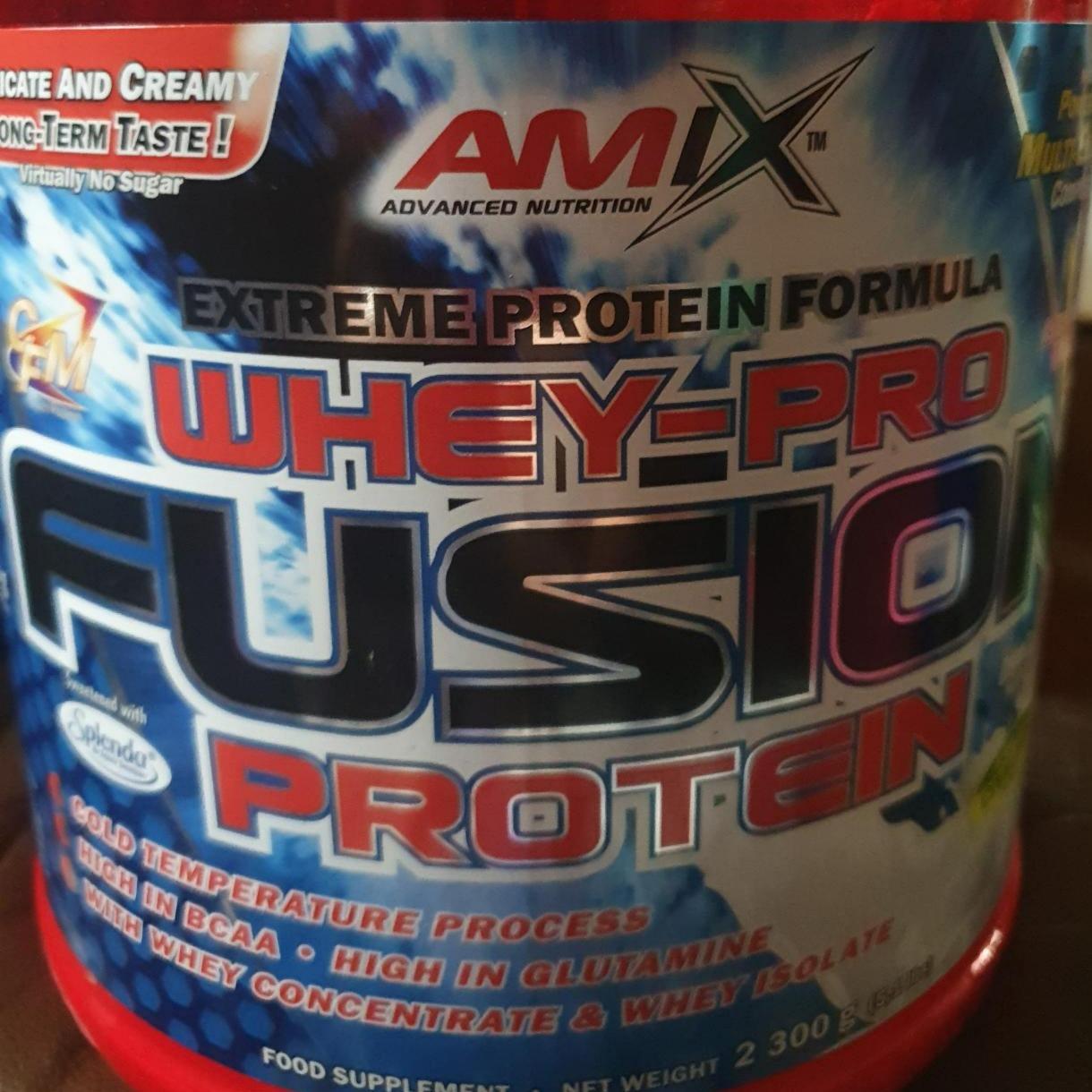 Fotografie - Extreme protein formula Whey-Pro Fusion Protein Chocolate and Creamy Amix Nutrition