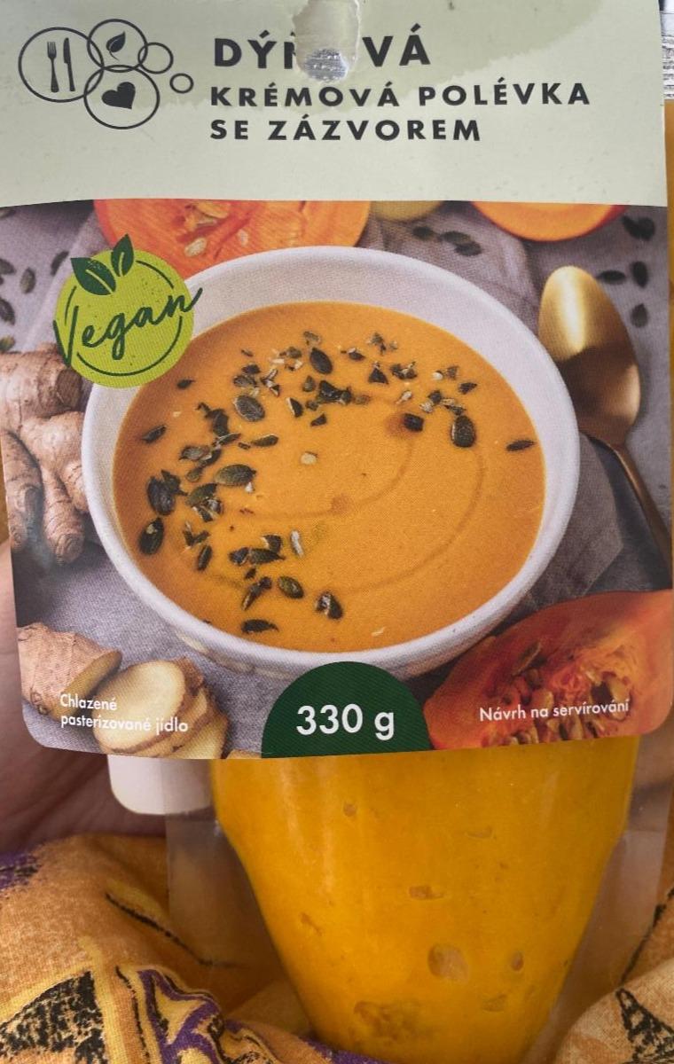 Fotografie - Dýňová krémová polévka se zázvorem Vegan Zdravé stravování