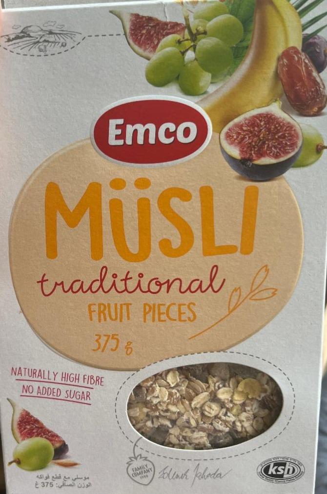 Fotografie - Müsli traditional fruit pieces Emco